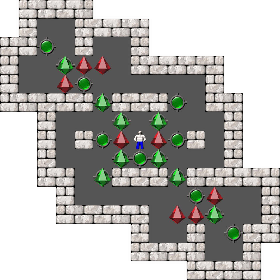 Sokoban Sasquatch 06 Arranged level 4